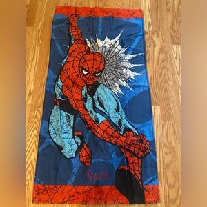 Davids Spider-Man beach towel